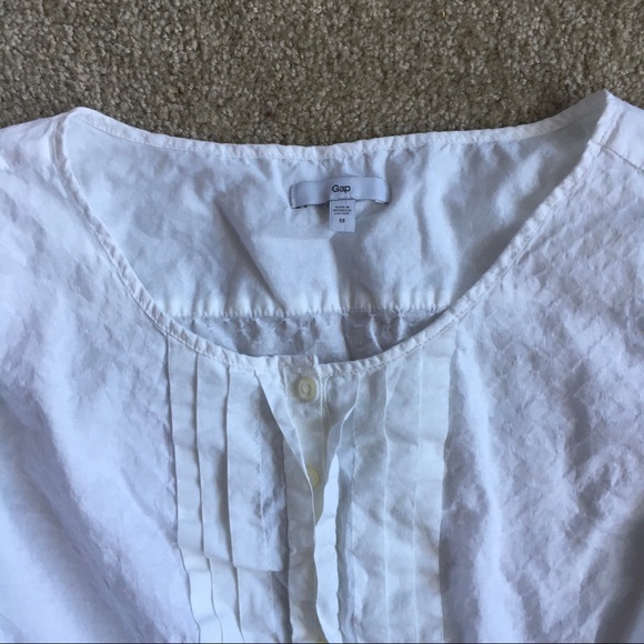 Gap White Long Sleeve Blouse - Picture 3 of 7